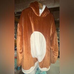 Adorable The Comfy Reindeer oversized blanket hoodie.
